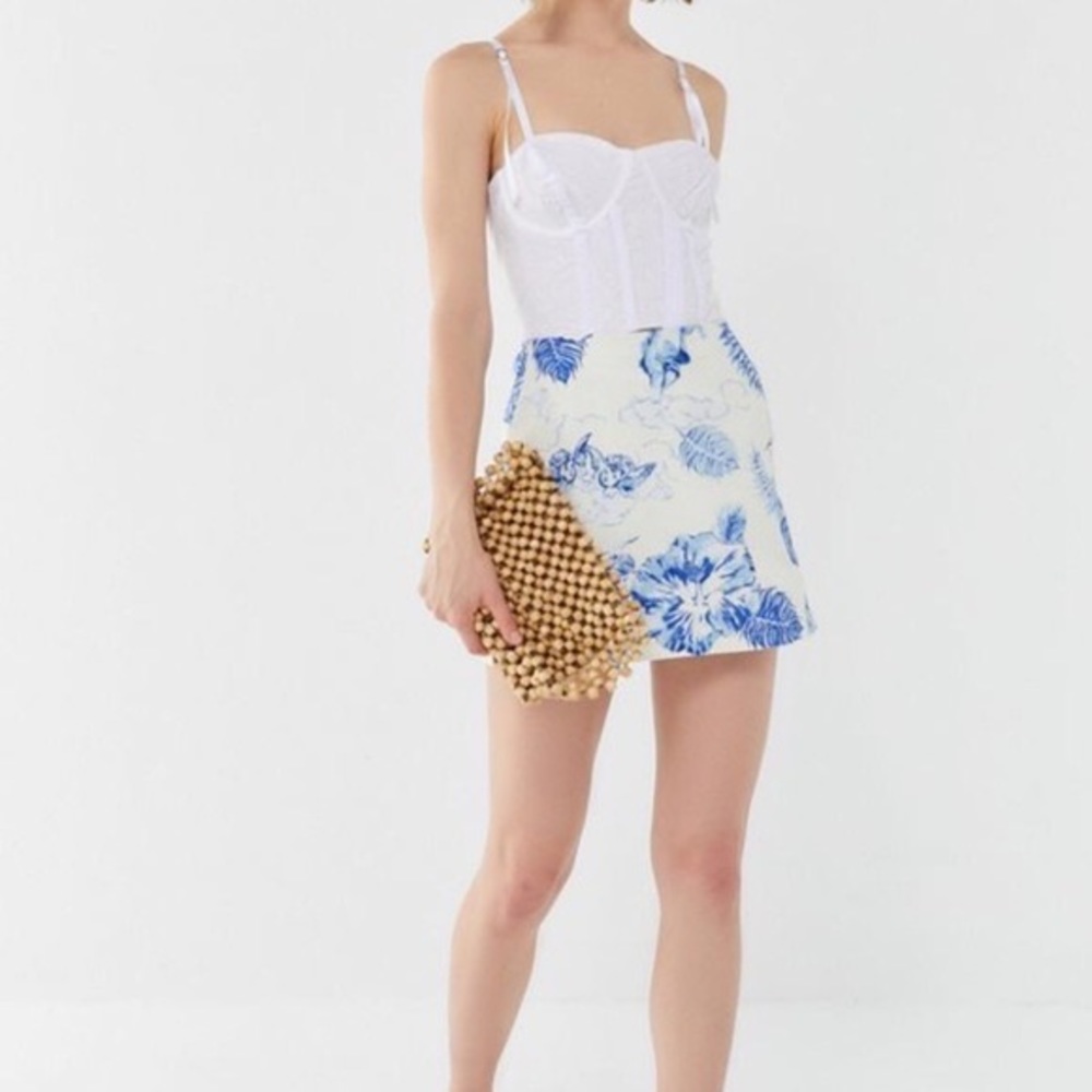 UO BDG Serafina Printed Pelmet Mini Skirt